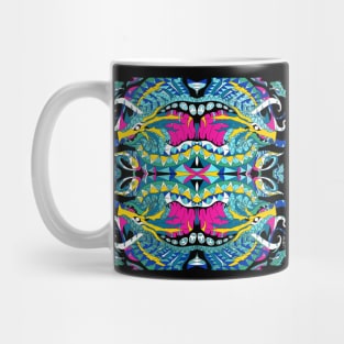 the dragon madness in underworld sea pattern Mug